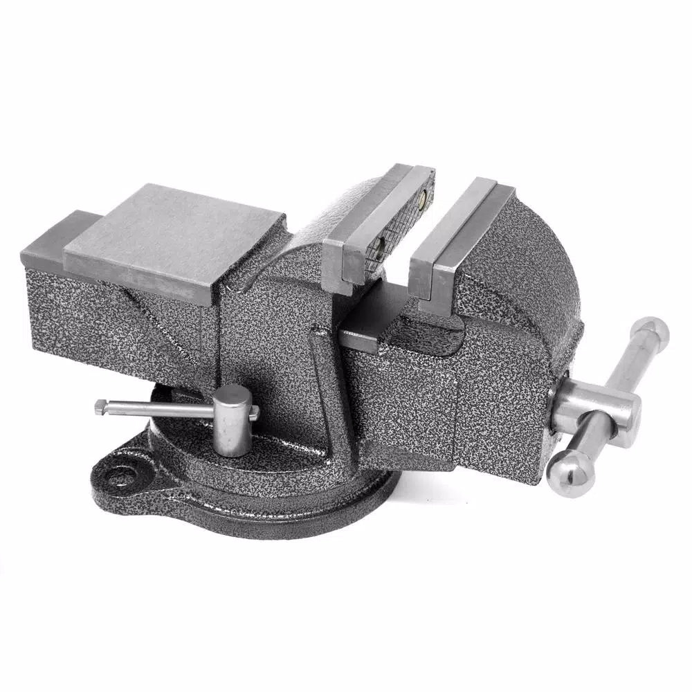 Fastening Tools WEN 3 In. Heavy-Duty Cast Iron Bench Vise With Swivel Base 4 Fastening Tools WEN 3 In. Heavy-Duty Cast Iron Bench Vise With Swivel Base - Image 2
