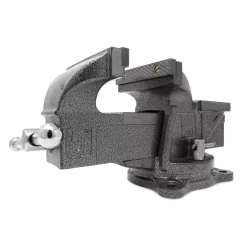 Fastening Tools WEN 5 In. Heavy-Duty Cast Iron Bench Vise With Swivel Base