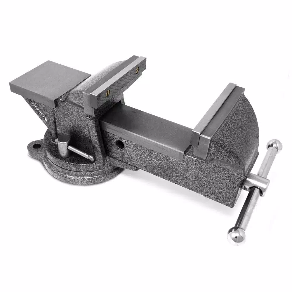 Fastening Tools WEN 5 In. Heavy-Duty Cast Iron Bench Vise With Swivel Base 4 Fastening Tools WEN 5 In. Heavy-Duty Cast Iron Bench Vise With Swivel Base - Image 2